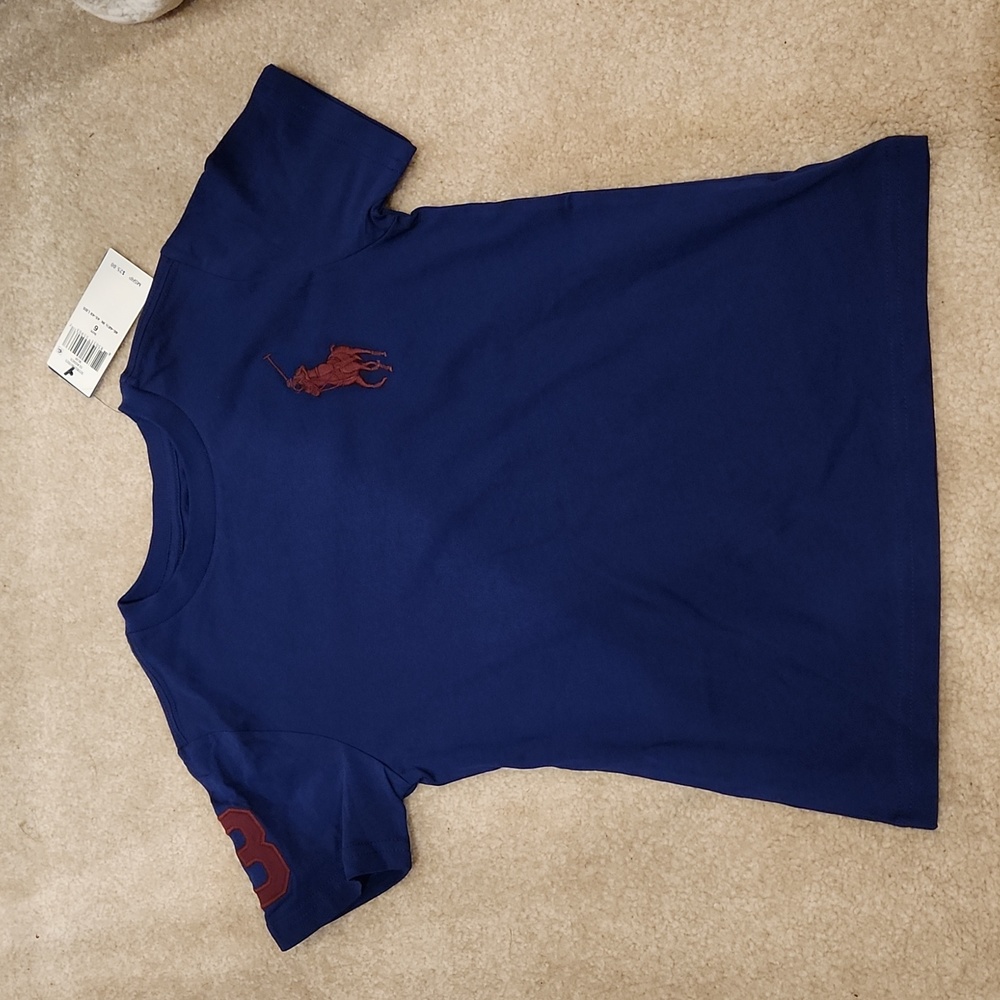 Navy Blue Polo T shirt - sz 6